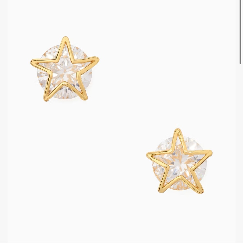 Kate Spade Something Sparkly Star Cubic Zirconia Stud Earrings